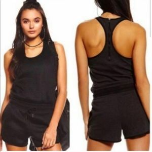 Nike Black Workout Athletic Racerback Romper